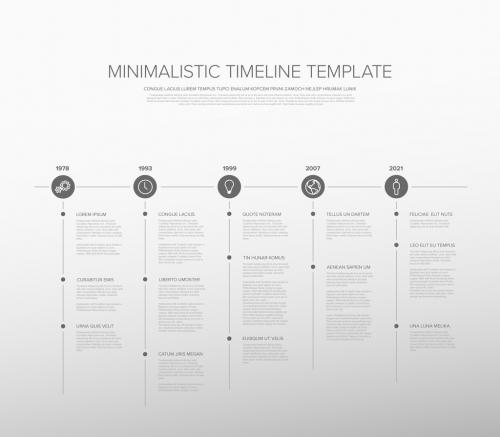 Black and White Timeline Infographic - 316247824