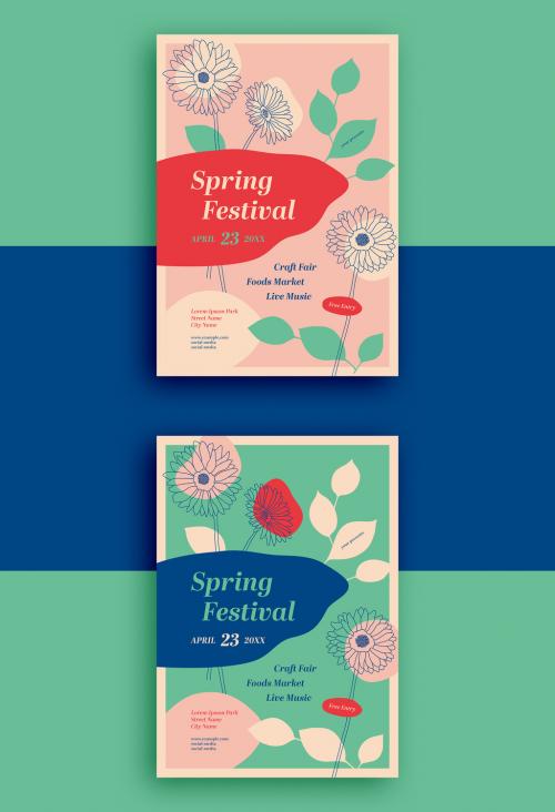 Spring Festival Flyer Layout - 317530037