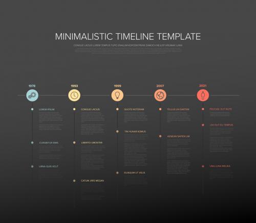 Minimalistic Dark Timeline Layout - 317563380