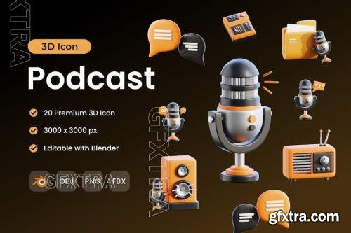 Podcast 3D Icon Pack VVM2BAU