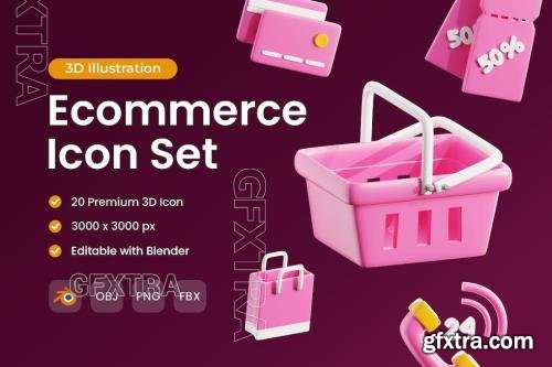 Ecommerce 3D Icon Pack YDU4NKS