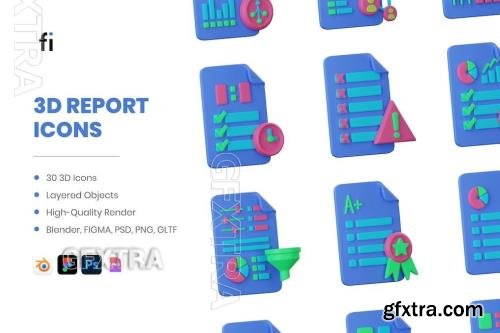 3D Report Icons MD4EC4V