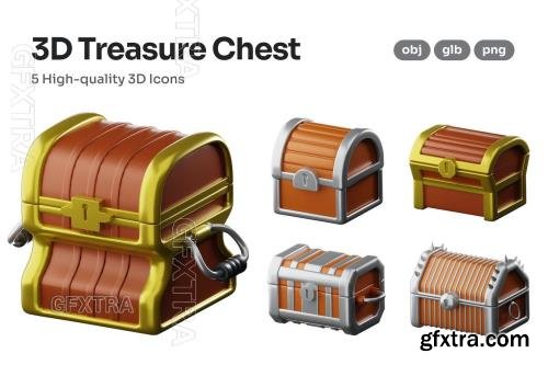 Treasure Chest 3D Icons G9UC5B8