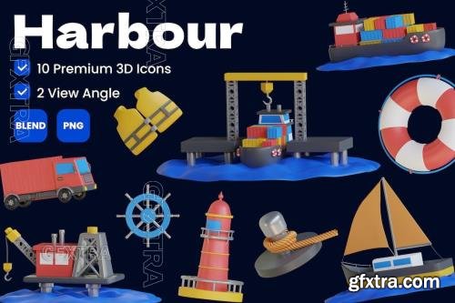 Harbour 3D Icon HVLBBBJ