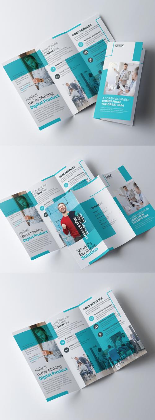 Simple Trifold Brochure Layout - 317788323