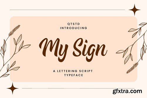 My Sign - A Lettering Script Typeface Z2YVQEH