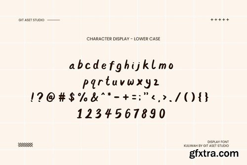 Kuliwah - Display Brush Font Y8PXE63