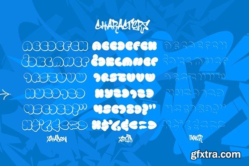 Vandal Blow - 3d Layered Graffiti Font 4HZL85A