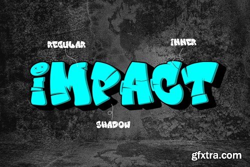 Graffix Impact - Layered Graffiti Font 6BT7U56