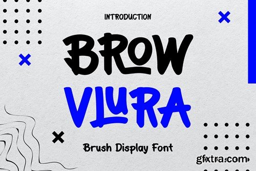 BROW VLURA - Brush Display Font 444TT5F