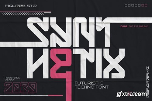 Synthetix - Futuristic Techno Font HN9ZZES