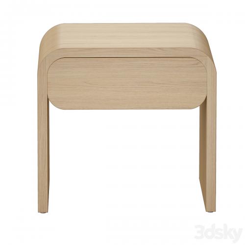 Cortez Natural Floating Nightstand (Crate and Barrel)