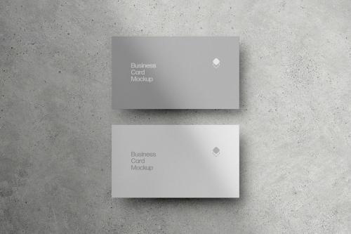 Peach Business Card Mockup