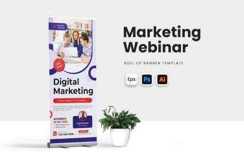 Marketing Webinar Roll Up Banner