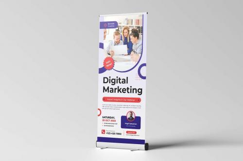 Marketing Webinar Roll Up Banner