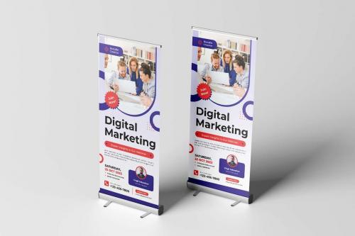 Marketing Webinar Roll Up Banner