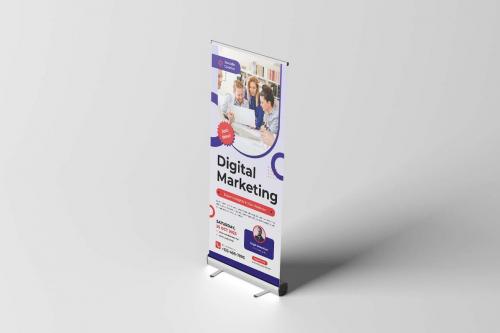 Marketing Webinar Roll Up Banner