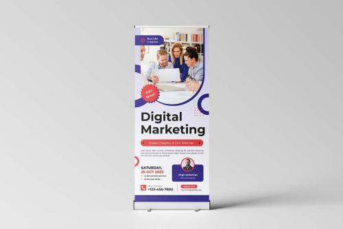 Marketing Webinar Roll Up Banner