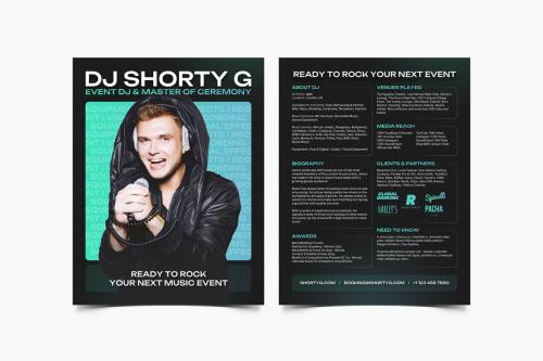 Event DJ Press Kit and Resume Template