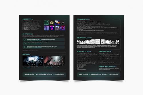 Event DJ Press Kit and Resume Template