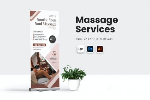 Massages Service Roll Up Banner