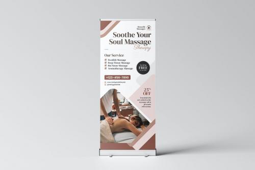 Massages Service Roll Up Banner