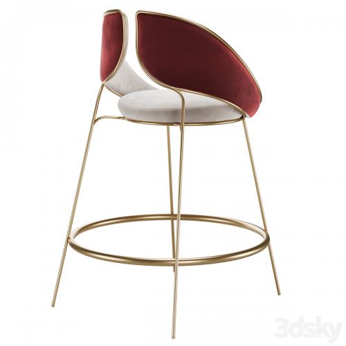 Hyoku Bar Chair Stool by Alma de Luce