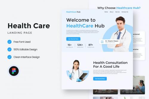 Healthcare Landing Page Figma