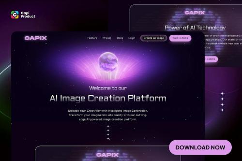 AI photo generator web - Futuristic Design Style