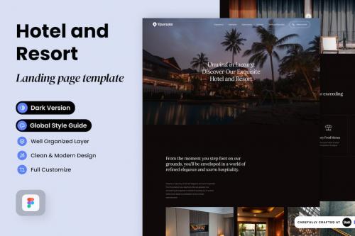 Roomates - Hotel and Resort Landing Page