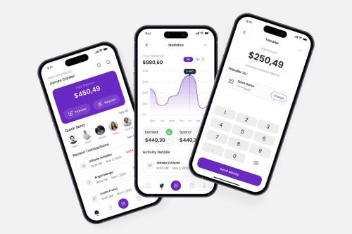 Money Transfer Mobile App UI Kit