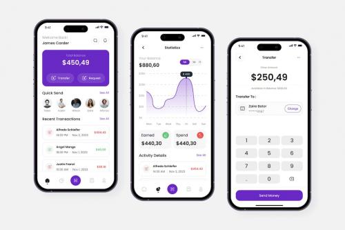 Money Transfer Mobile App UI Kit