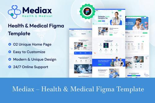 Mediax &ndash; Health &amp; Medical Figma Template