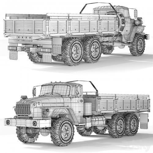 Ural 4320-0911 flatbed body 2015