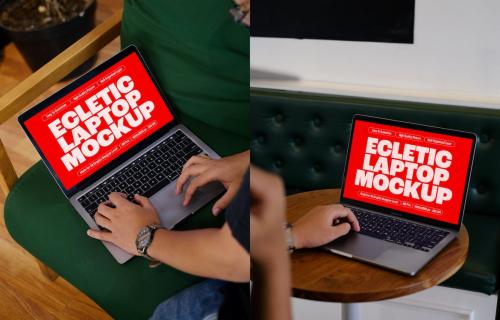 Pop Eclectic Macbook Mockup 3 - KRV