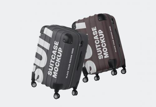 Travel Suitcase Mockup Set