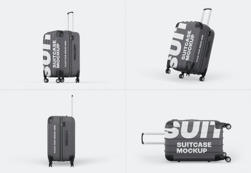 Travel Suitcase Mockup Set