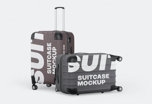 Travel Suitcase Mockup Set