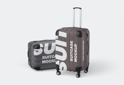 Travel Suitcase Mockup Set