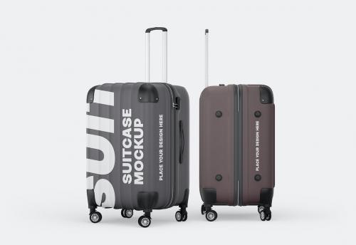 Travel Suitcase Mockup Set