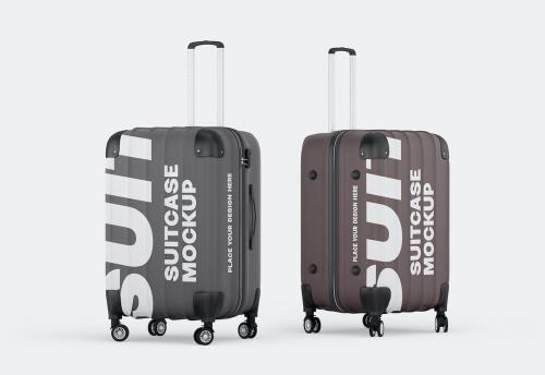 Travel Suitcase Mockup Set