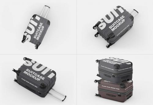 Travel Suitcase Mockup Set