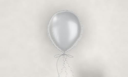 Floating Foil Balloon Mockup Set