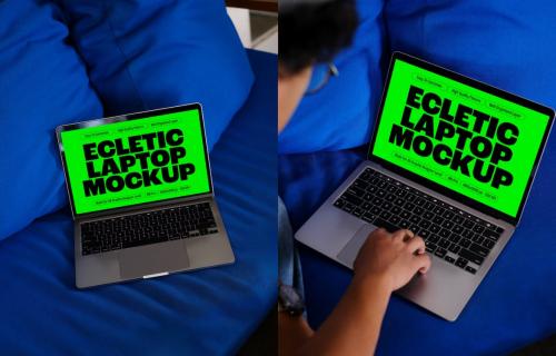 Pop Eclectic Macbook Mockup 4 - KRV