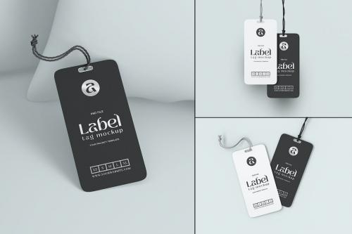 Paper Label Hang Tag Branding Mockup Set