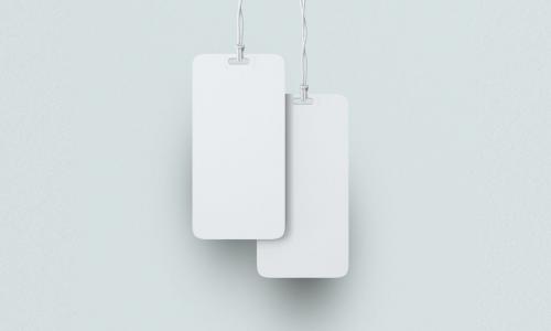 Paper Label Hang Tag Branding Mockup Set