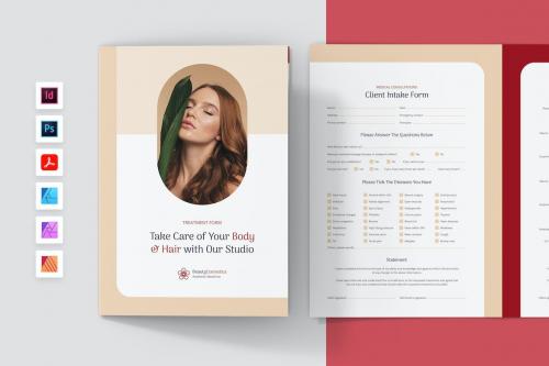 Beauty Cosmetics Consultation Brochure Bi-Fold