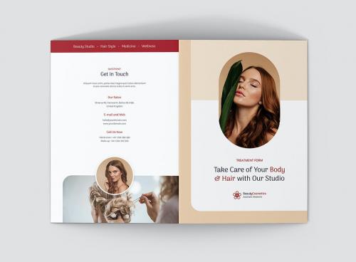 Beauty Cosmetics Consultation Brochure Bi-Fold