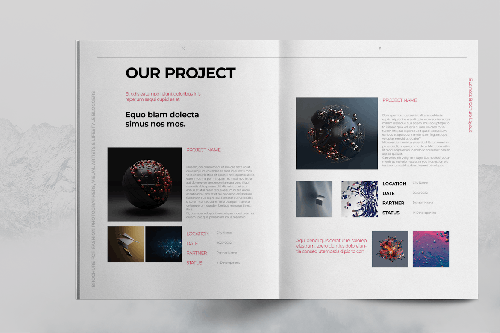 Red Company Brochure Template