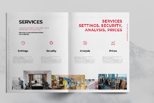 Red Company Brochure Template